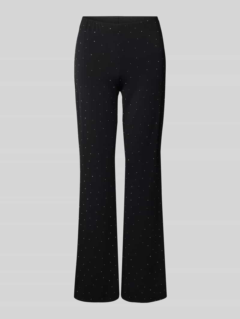 Only Wijde broek met siersteentjes model 'ZITA'