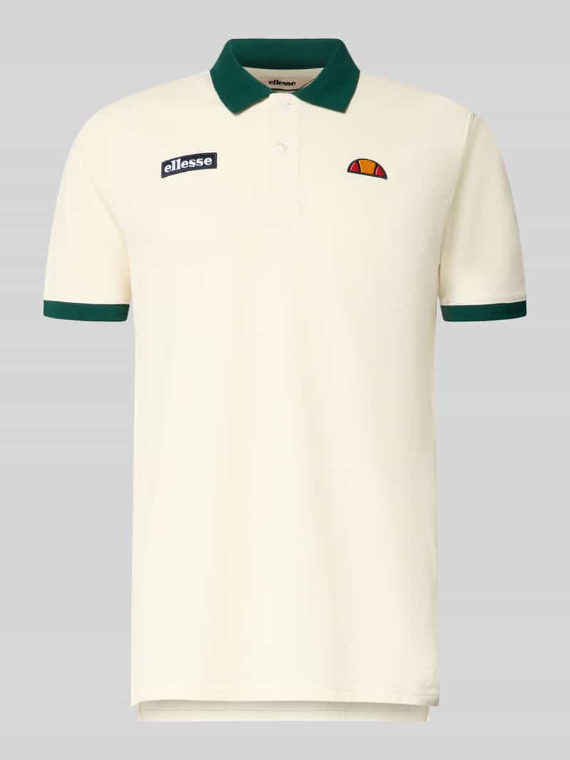 regular fit poloshirt met label-stitchings