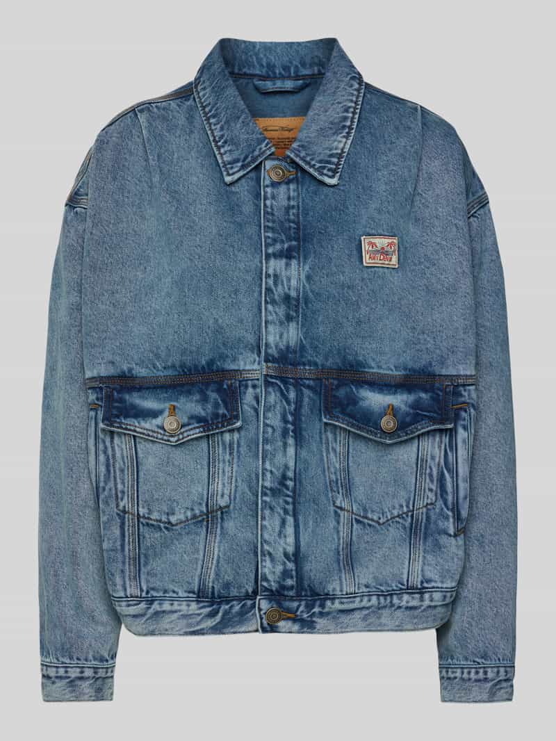 American vintage Jeansjack met klepzakken model 'JOYBIRD'