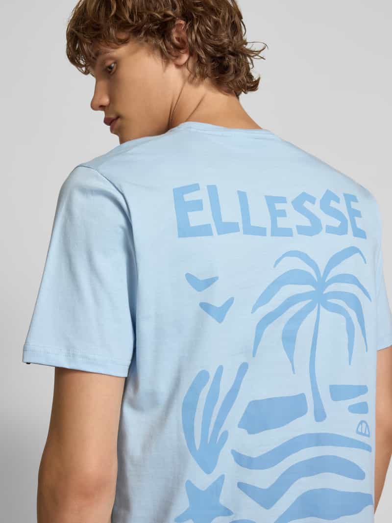 Ellesse T-shirt met motief- en labelprint model 'TROPICOSA'