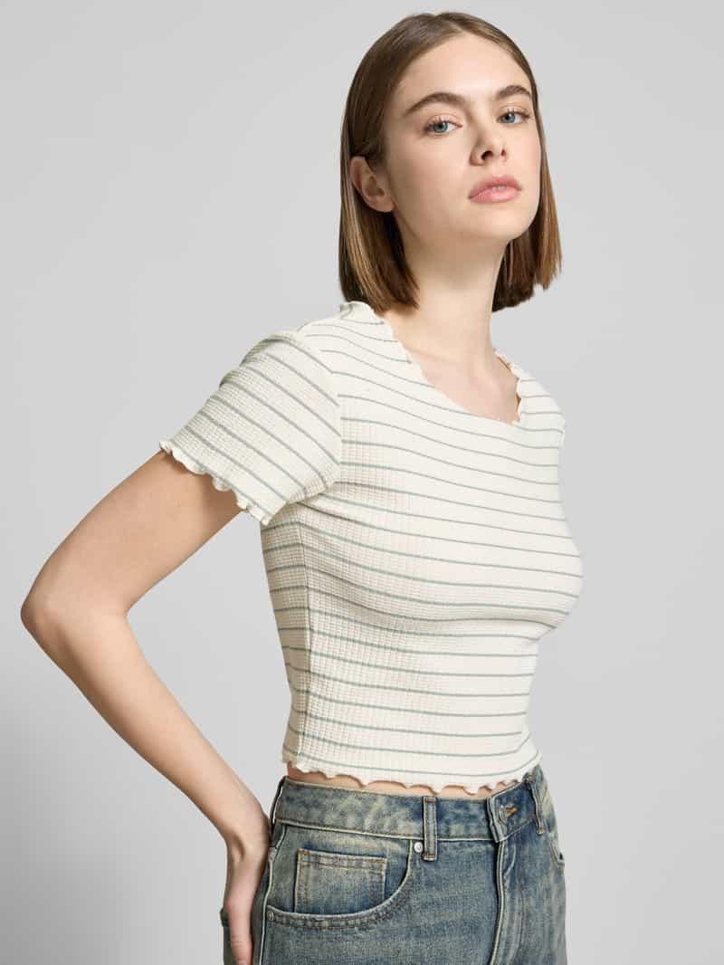 Only Regular fit korte top in katoenmix model 'ANITS'