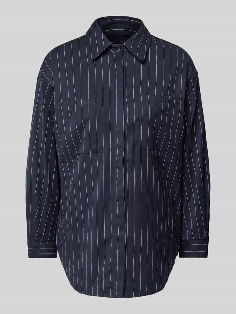 Overhemdblouse met borstzakken, model 'MARLEY'