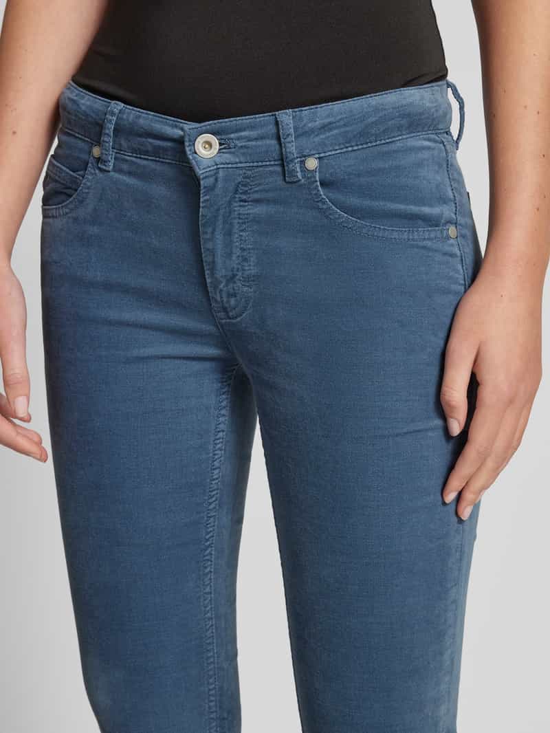 Marc O'Polo Slim fit fluwelen broek van katoen en viscose met stretch model 'LULEA'