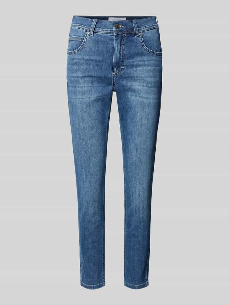 Skinny fit jeans met verkorte pasvorm, model 'Ornella'