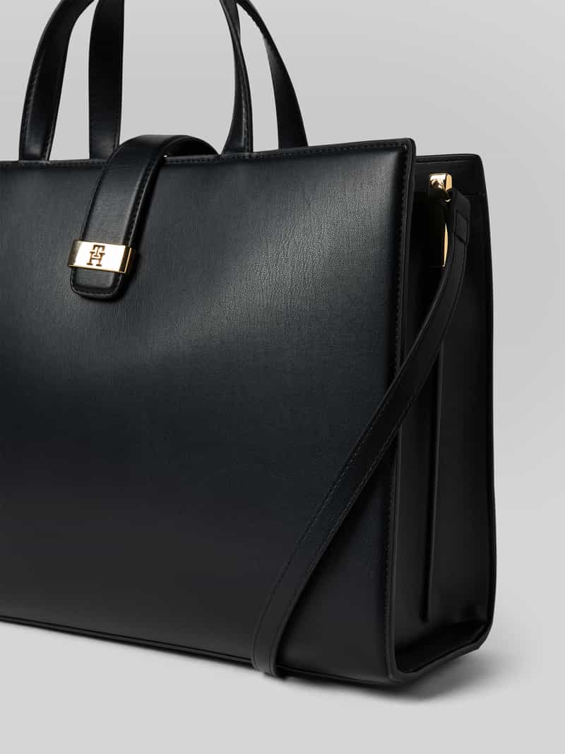 Tommy Hilfiger Schoudertas in leerlook model 'HERITAGE SATCHEL'