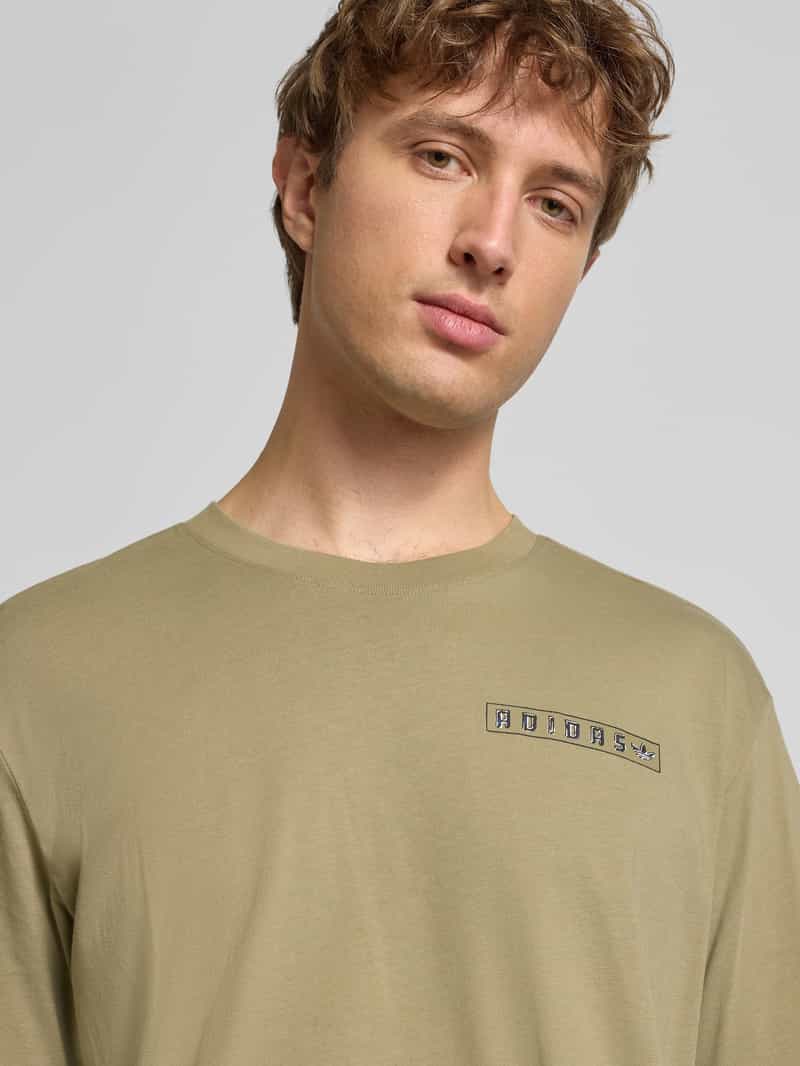 adidas Originals T-shirt met ronde hals en labelprint