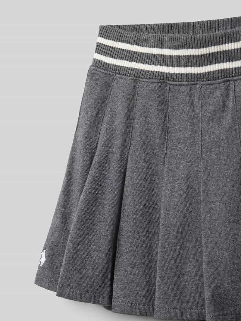 Polo Ralph Lauren Teens Plooirok in gebreide look met logostitching