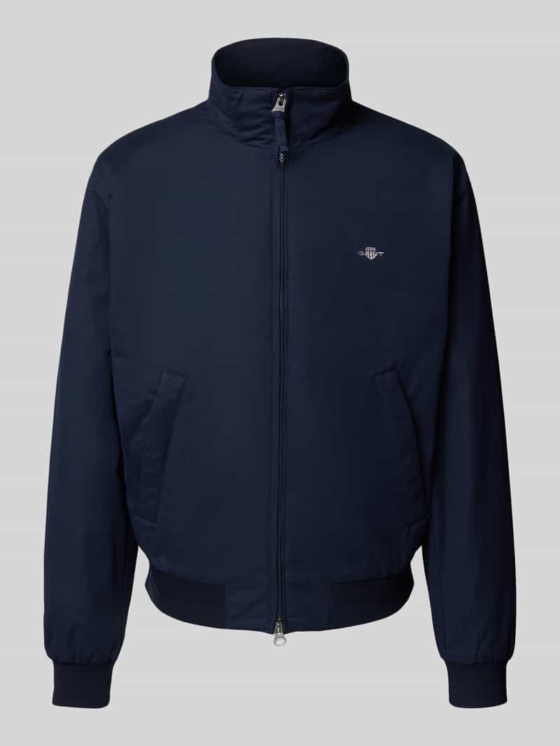 Gant Jack met opstaande kraag en labelstitching