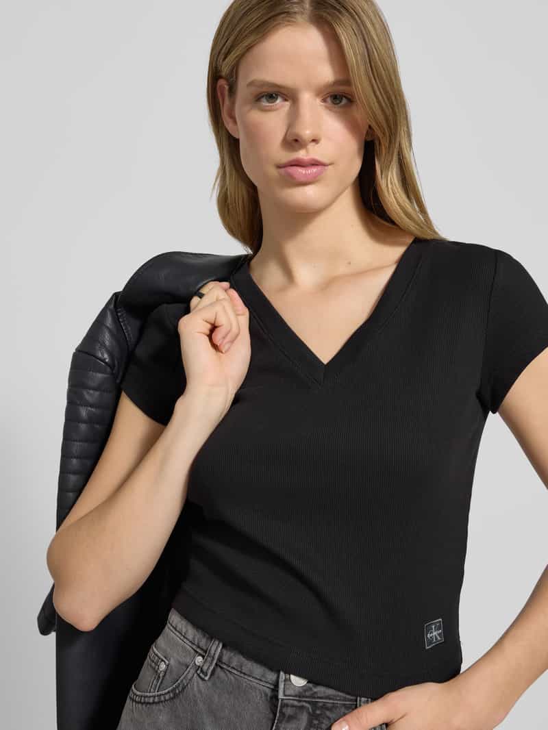 Calvin Klein Jeans T-shirt met labeldetail