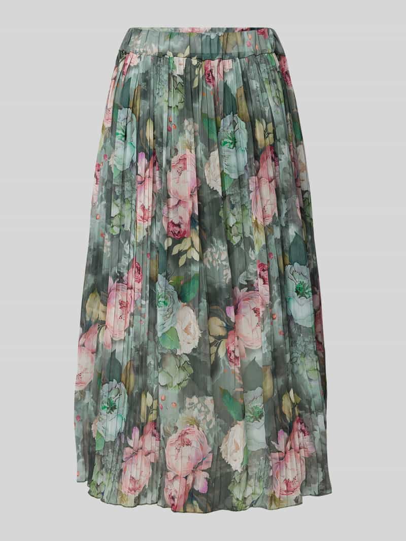 ZABAIONE Midirok met plissévouwen