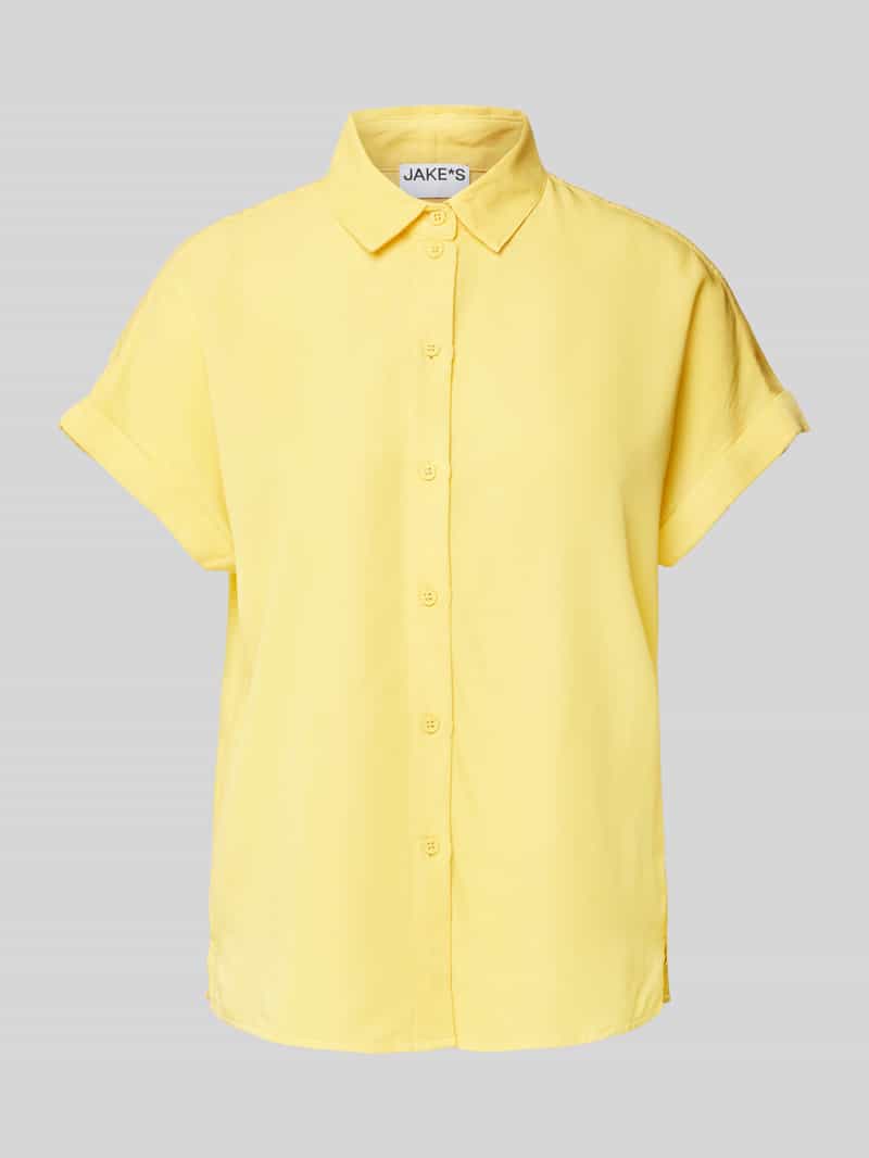Jake*s Casual Regular fit overhemdblouse met knoopsluiting