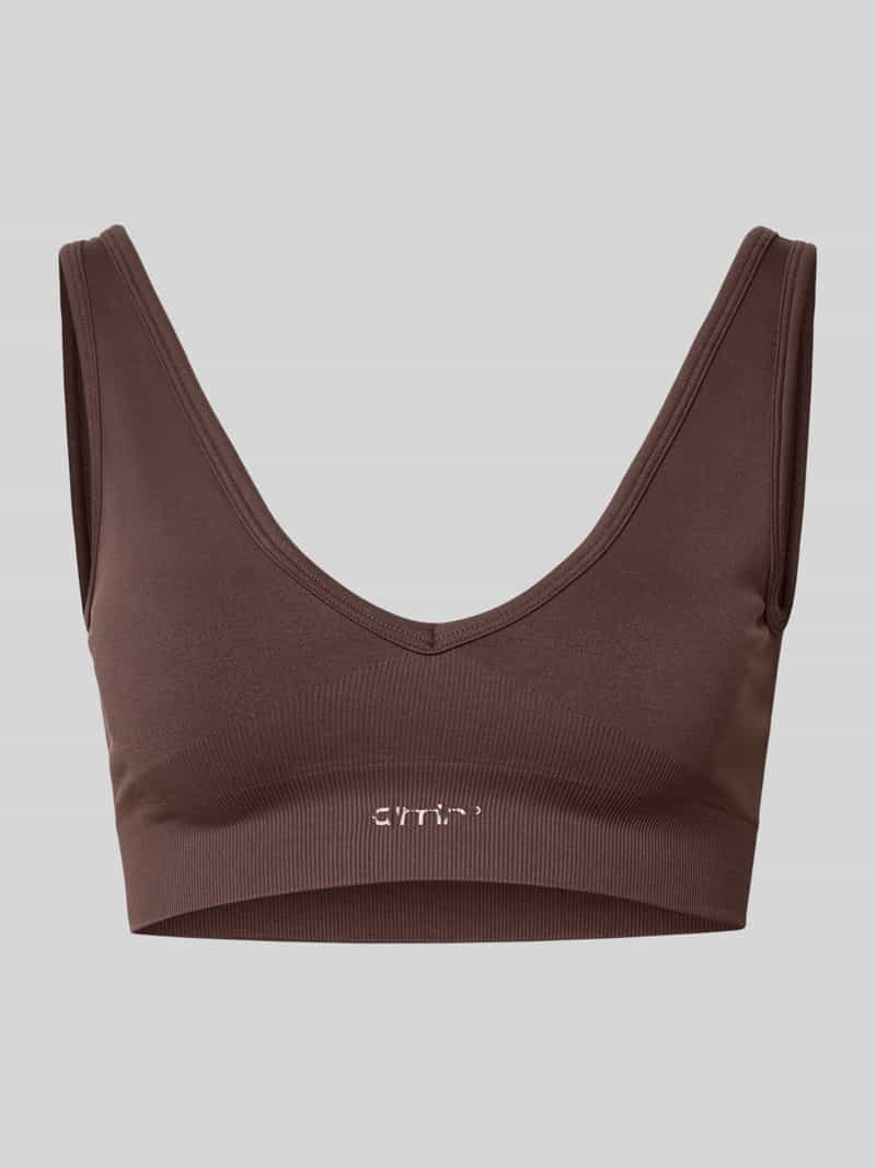 regular fit bustier met logodetail
