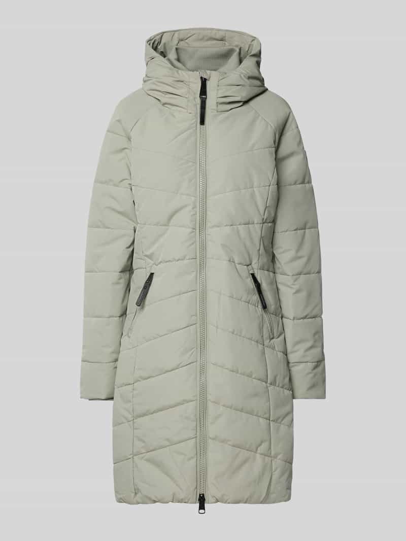 Ragwear Gewatteerde lange jas met tweewegsritssluiting model 'Dizzie'