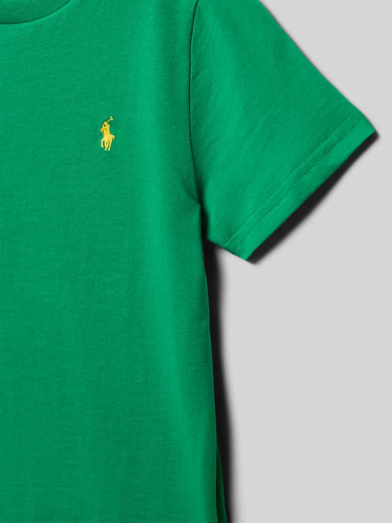 Polo Ralph Lauren Kids T-shirt met labelstitching en ronde hals