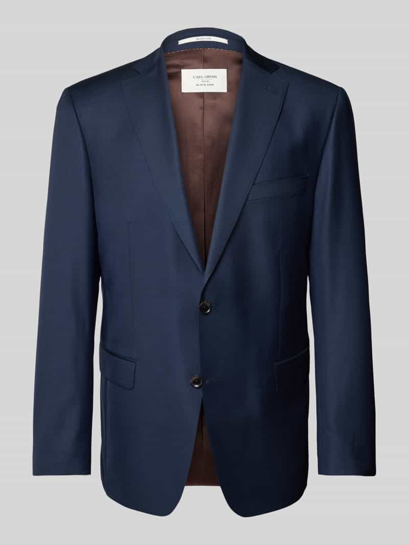 Modern fit 2-knoops colbert van scheerwol, model 'Steven'