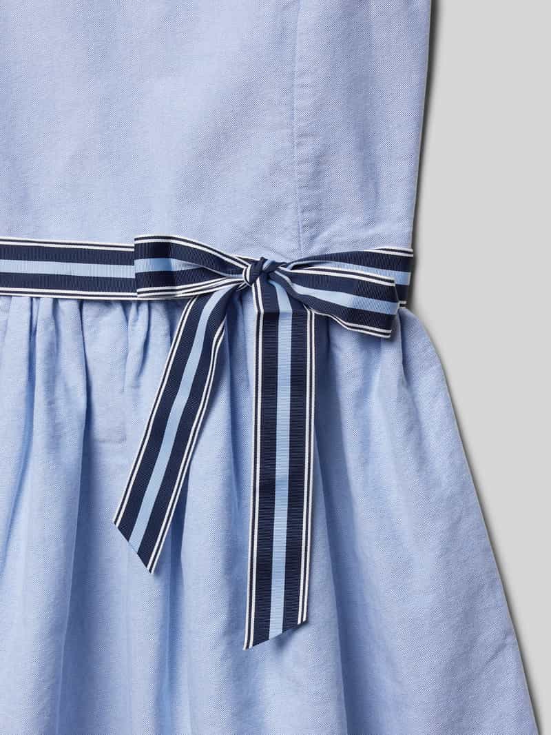 Polo Ralph Lauren Teens Jurk met strikceintuur model 'MARCELA'
