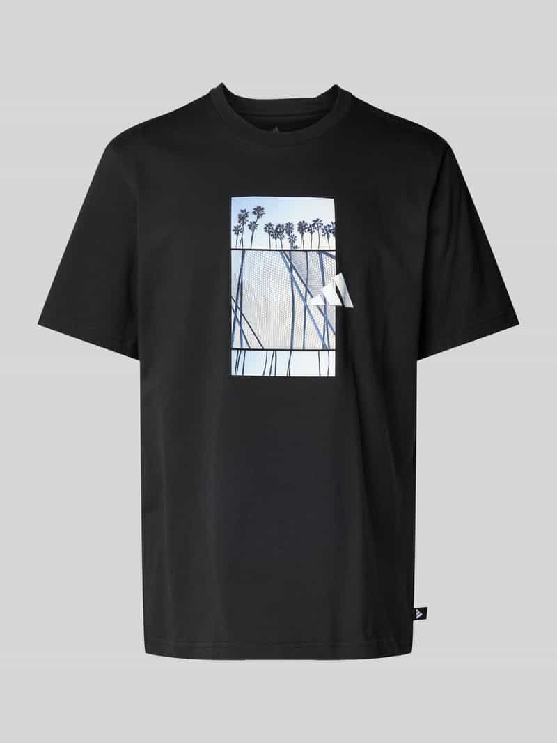 adidas Sportswear T-shirt met motiefprint model 'LENS'
