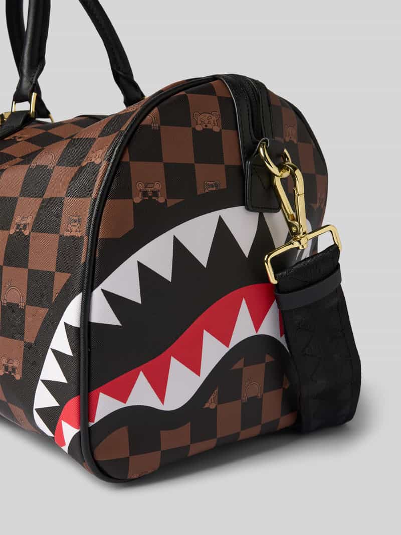 Sprayground Weekendtas met labelbadge model 'Peeking Character'