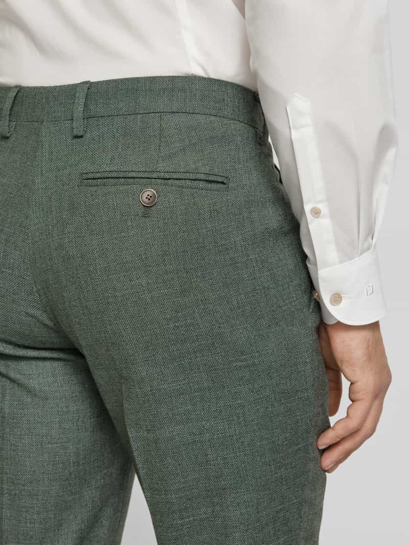 Christian Berg Men Chino met bandplooien