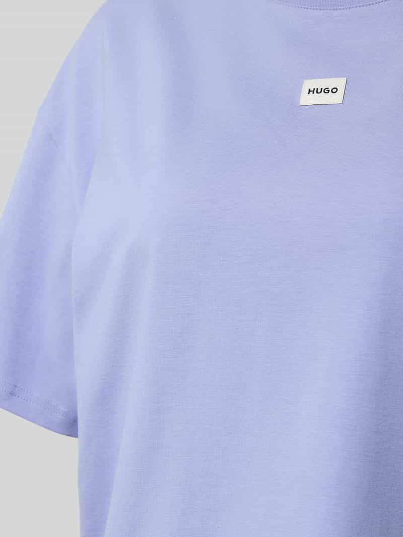 HUGO Comfort fit pyjamabovendeel van een mix van katoen en modal model 'SIGNATURE-TSHIRT'