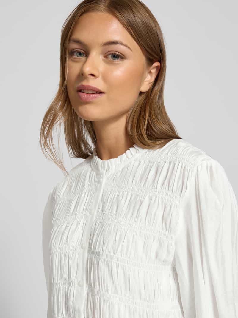 NEO NOIR Slim fit overhemdblouse met ballonmouwen model 'Mocca'