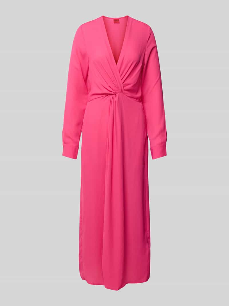 HUGO Maxi-jurk met knoopdetail model 'Koventi'
