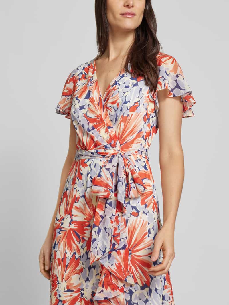 Lauren Ralph Lauren Avondjurk met strikceintuur model 'FARRYSH'
