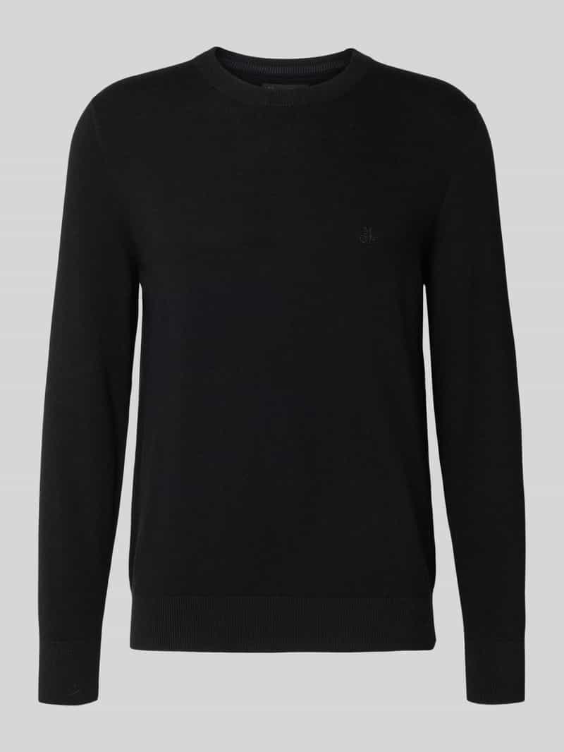 Marc O'Polo Regular fit gebreide pullover van een mix van katoen en scheerwol