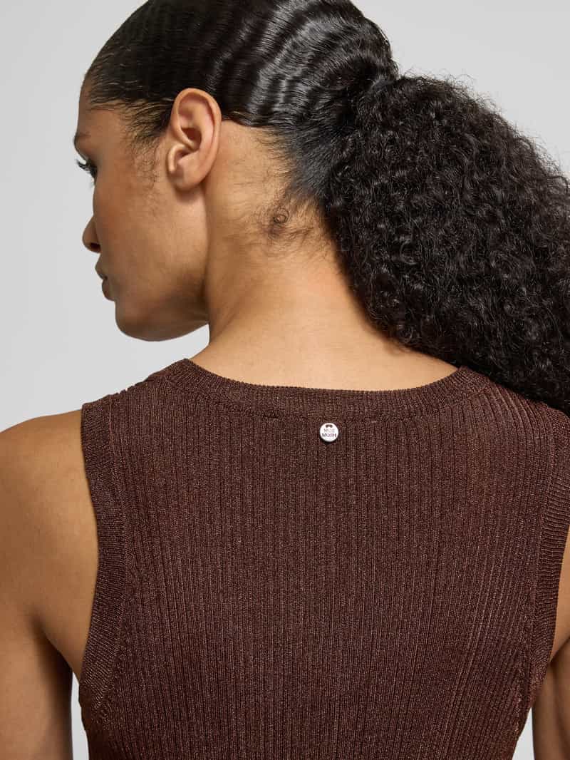 MOS MOSH Tanktop met ronde hals model 'Relena'