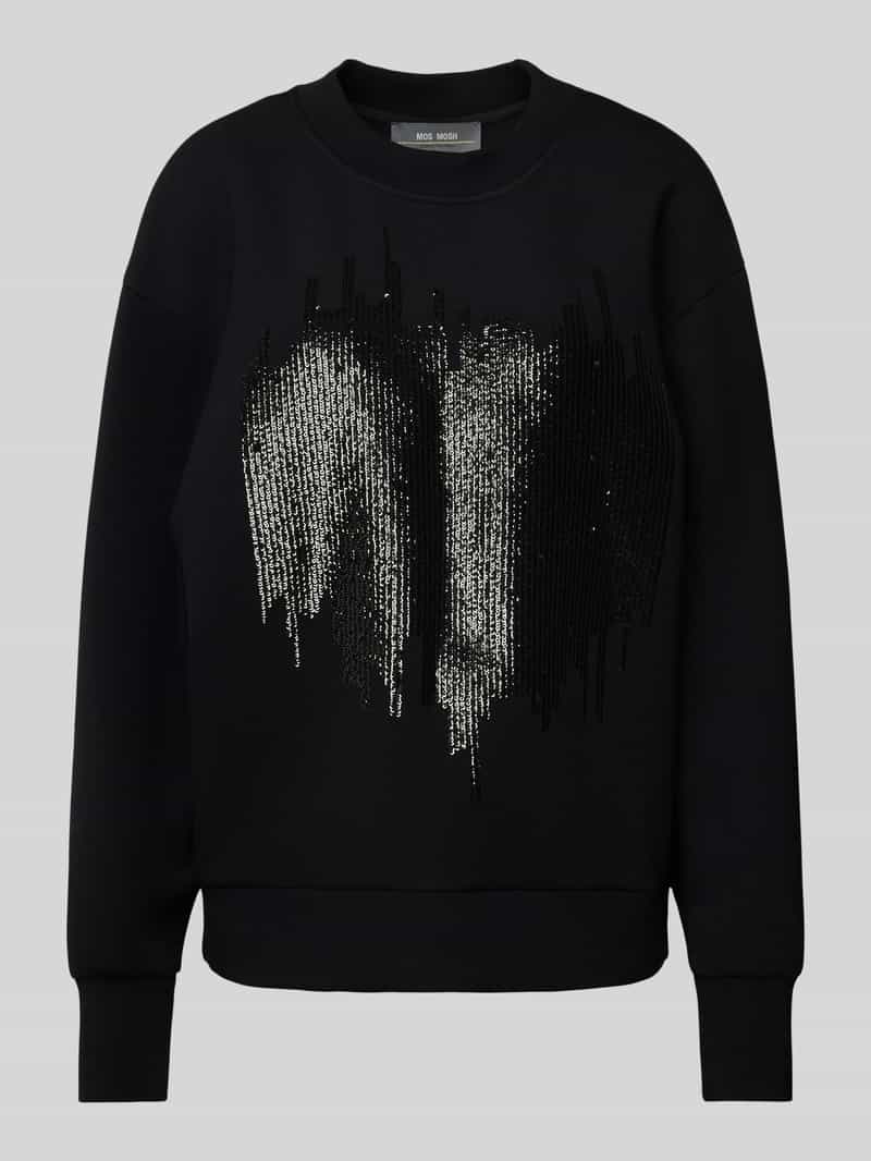 MOS MOSH Sweatshirt met pailletten model 'Dakota'
