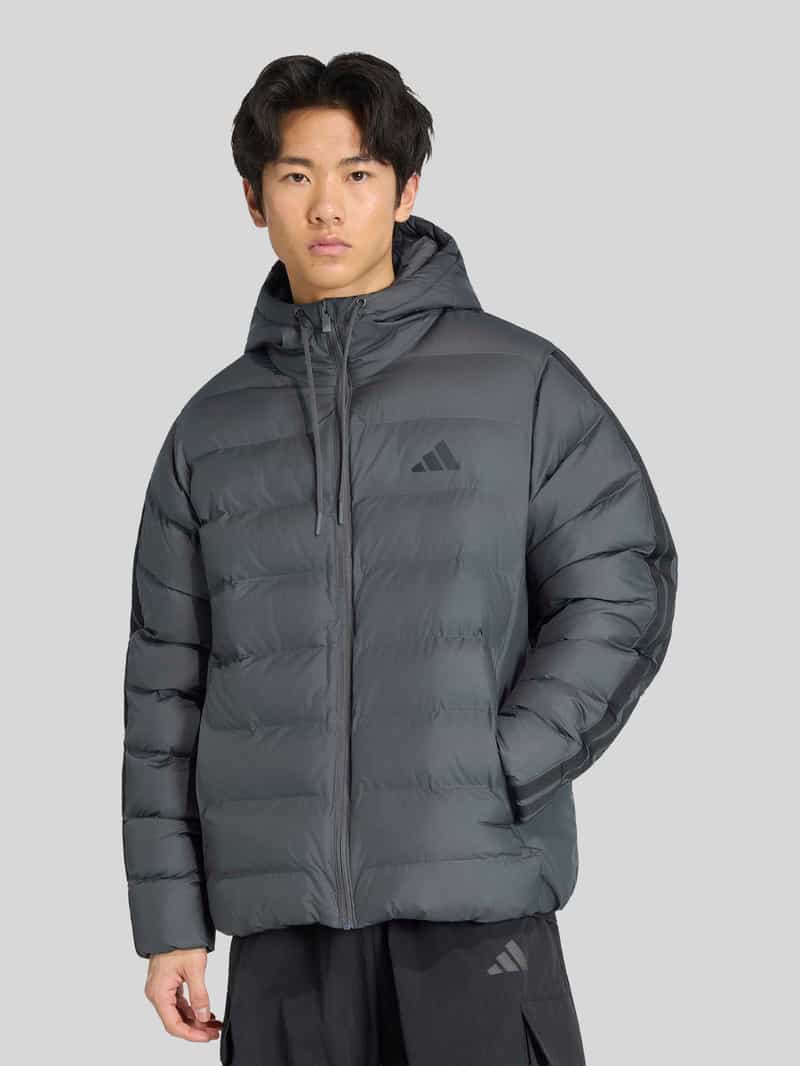 adidas Sportswear Regular fit gewatteerd jack met capuchon