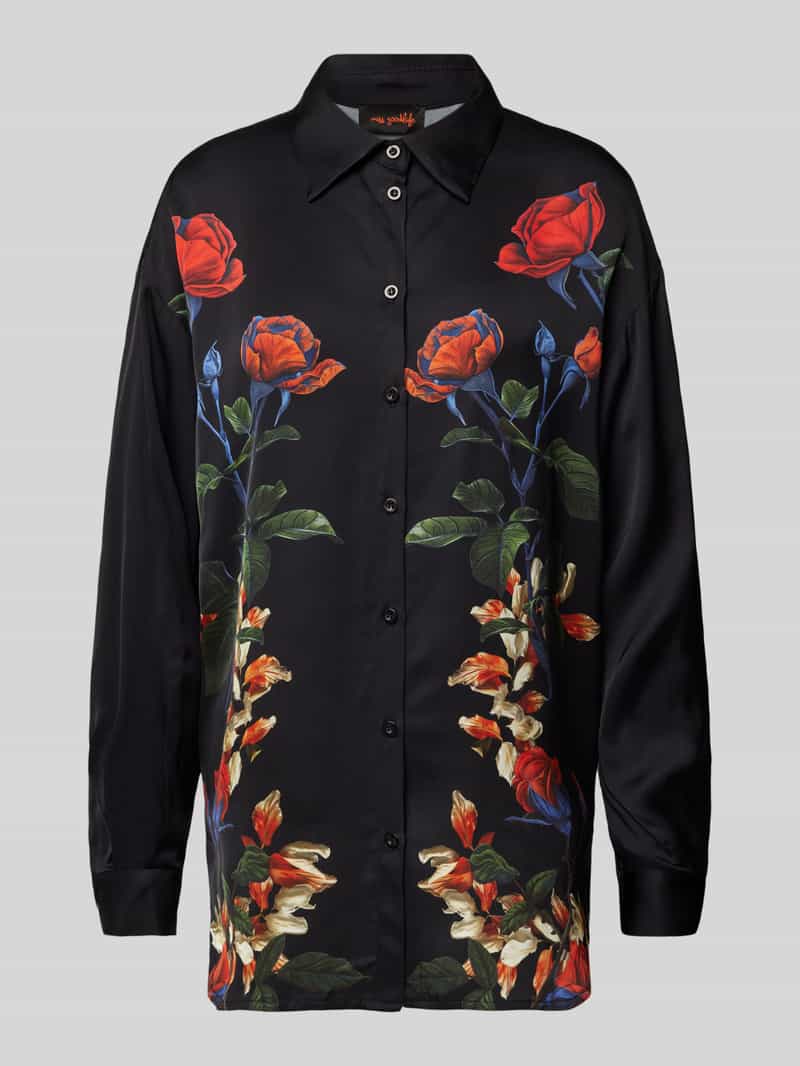 Regular fit overhemdblouse met doorknoopsluiting