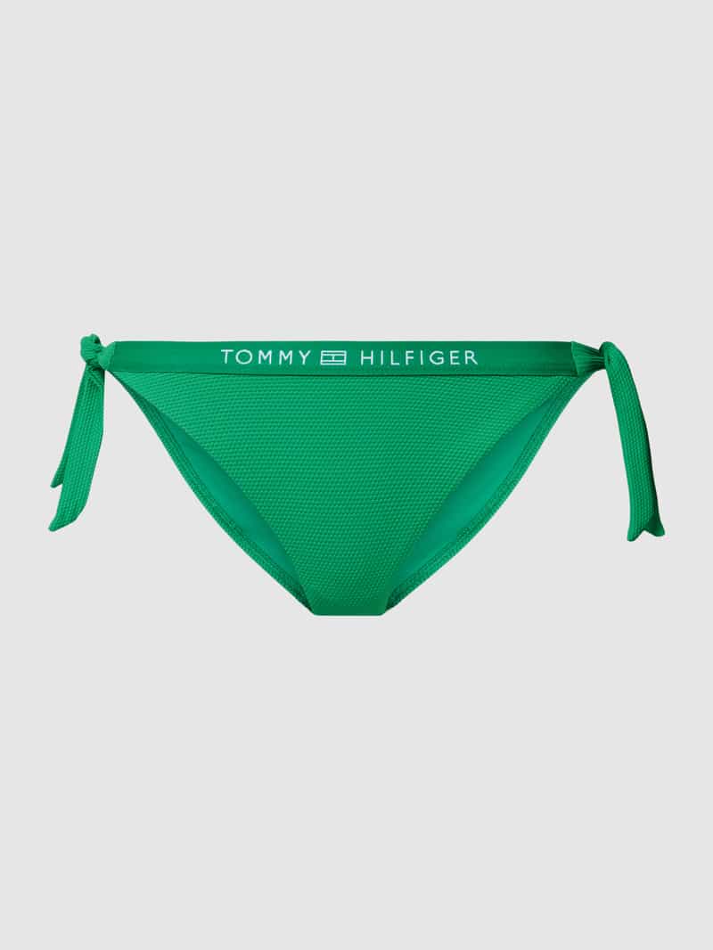 Tommy Hilfiger Swimwear Bikinibroekje SIDE TIE BIKINI met een logo-opschrift