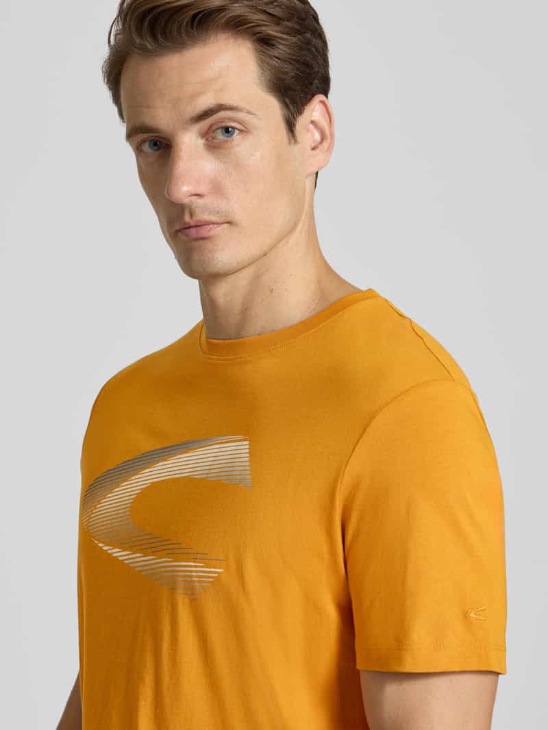 camel active T-shirt met labelprint