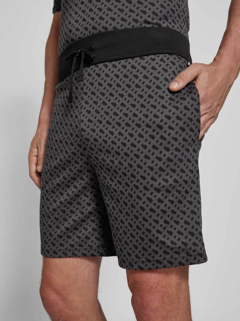 Boss Relaxed fit sweatshorts met elastische band