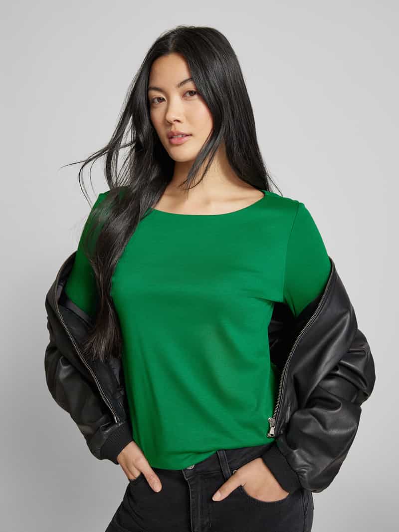 Street One Shirt met lange mouwen met boothals