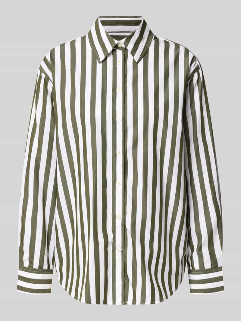 Gant relaxed fit blouse met lange mouwen van puur katoen