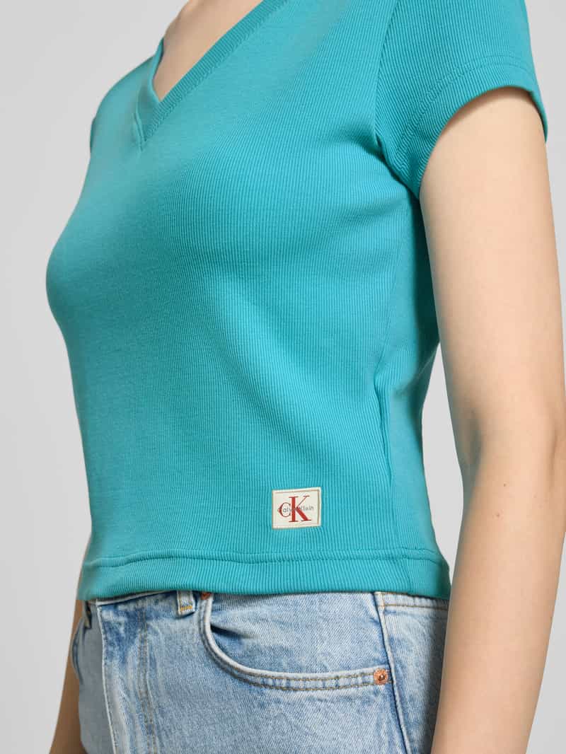 Calvin Klein Jeans T-shirt met labeldetail