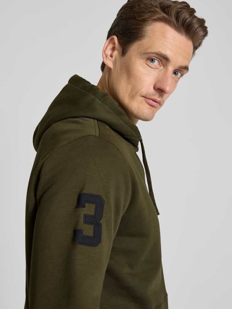 Polo Ralph Lauren Hoodie met logostitching en kangoeroezak