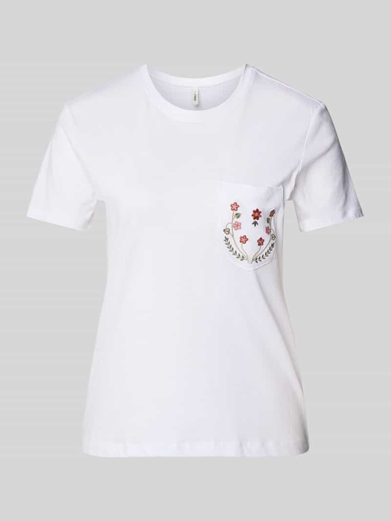 Only Regular fit T-shirt van puur katoen model 'POLLY'