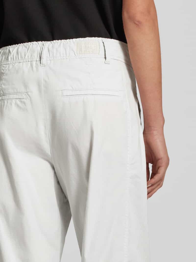 MAC Regular fit broek met bandplooien model 'Kira'