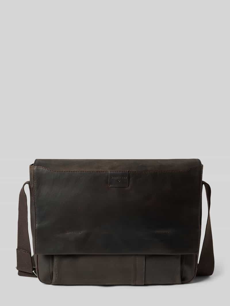 Schoudertas van echt leer