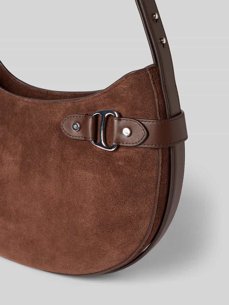 Lauren Ralph Lauren Handtas van echt runderleer met sierapplicatie
