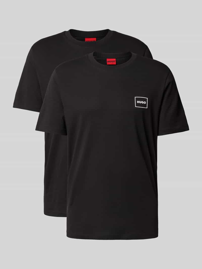 HUGO Regular fit T-shirt in set van 2 stuks model 'DUGOPAK'