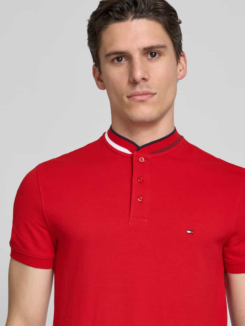 Tommy Hilfiger Slim fit poloshirt met opstaande kraag model 'MAO'