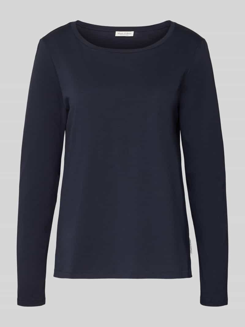 Shirt met lange mouwen van katoen met logodetail