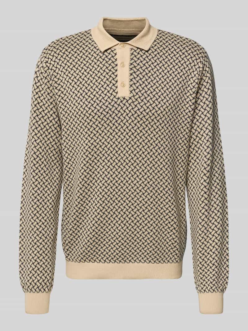 Blend Gebreide pullover met polokraag model 'BAO POLO KNIT'