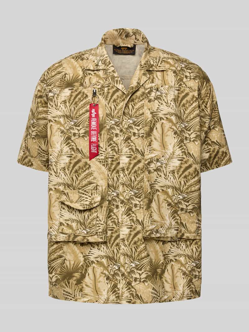 alpha industries Relaxed fit vrijetijdsoverhemd met klepzak model 'Honolulu'