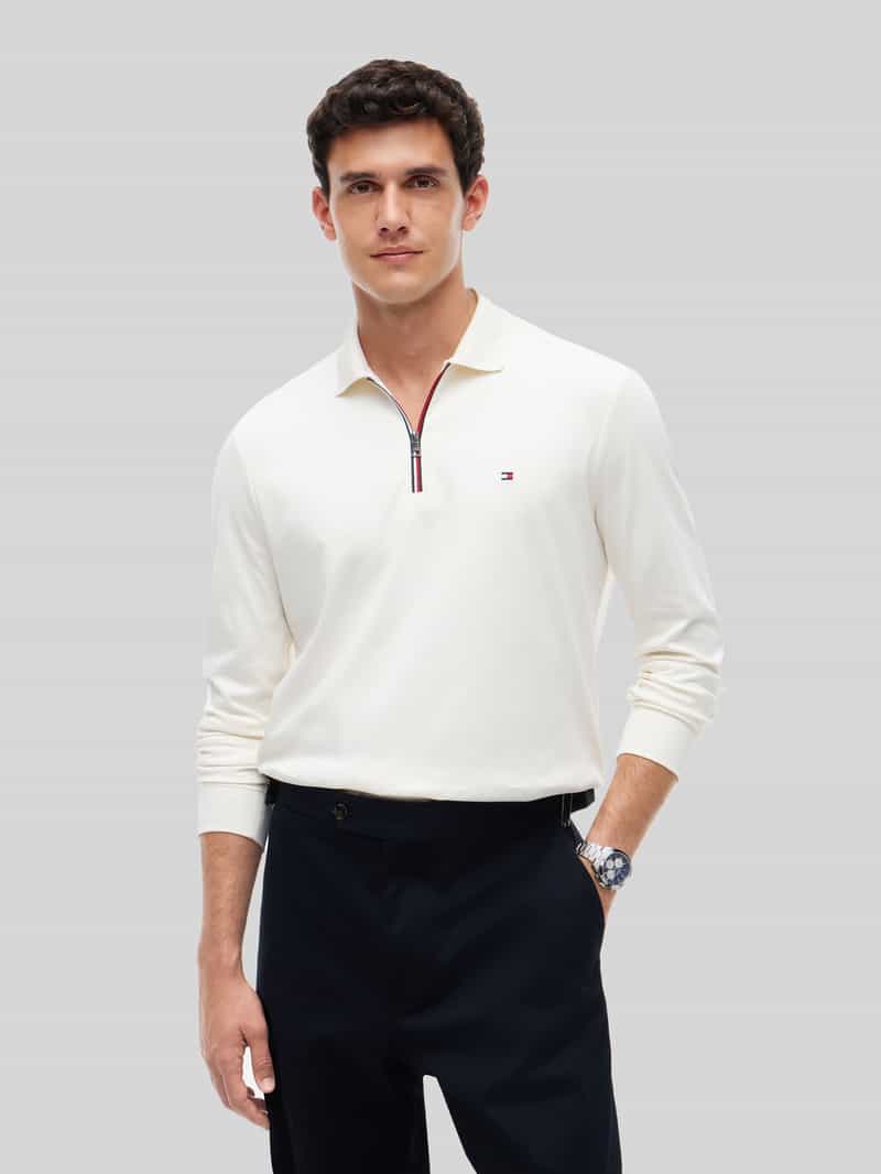 Tommy Hilfiger Regular fit poloshirt van puur katoen model 'LIQUID'