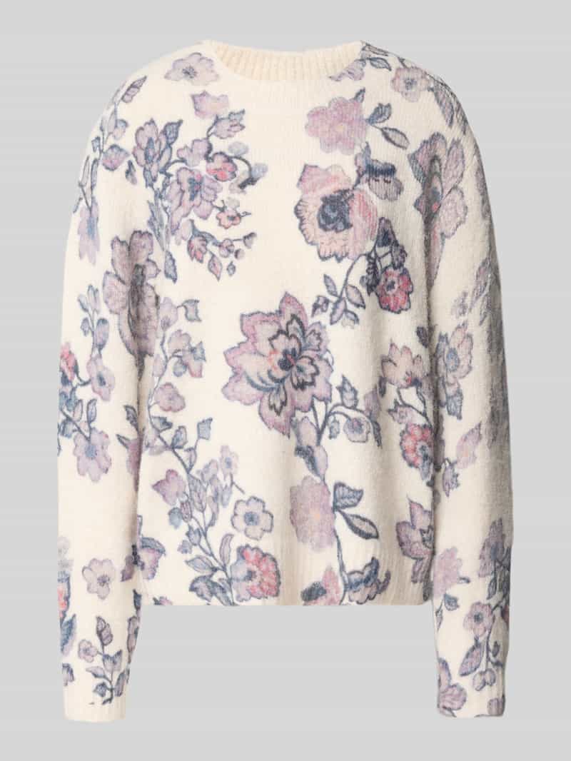 Christian Berg Woman relaxed fit gebreide pullover met linnengehalte